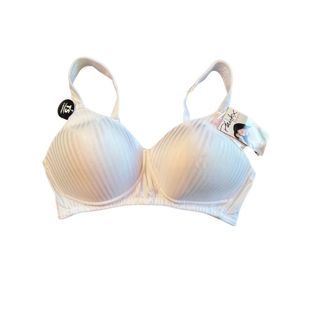 NWT Playtex Secrets Bra 36D Perfectly Smooth Wirefree White Soft Cup Basic